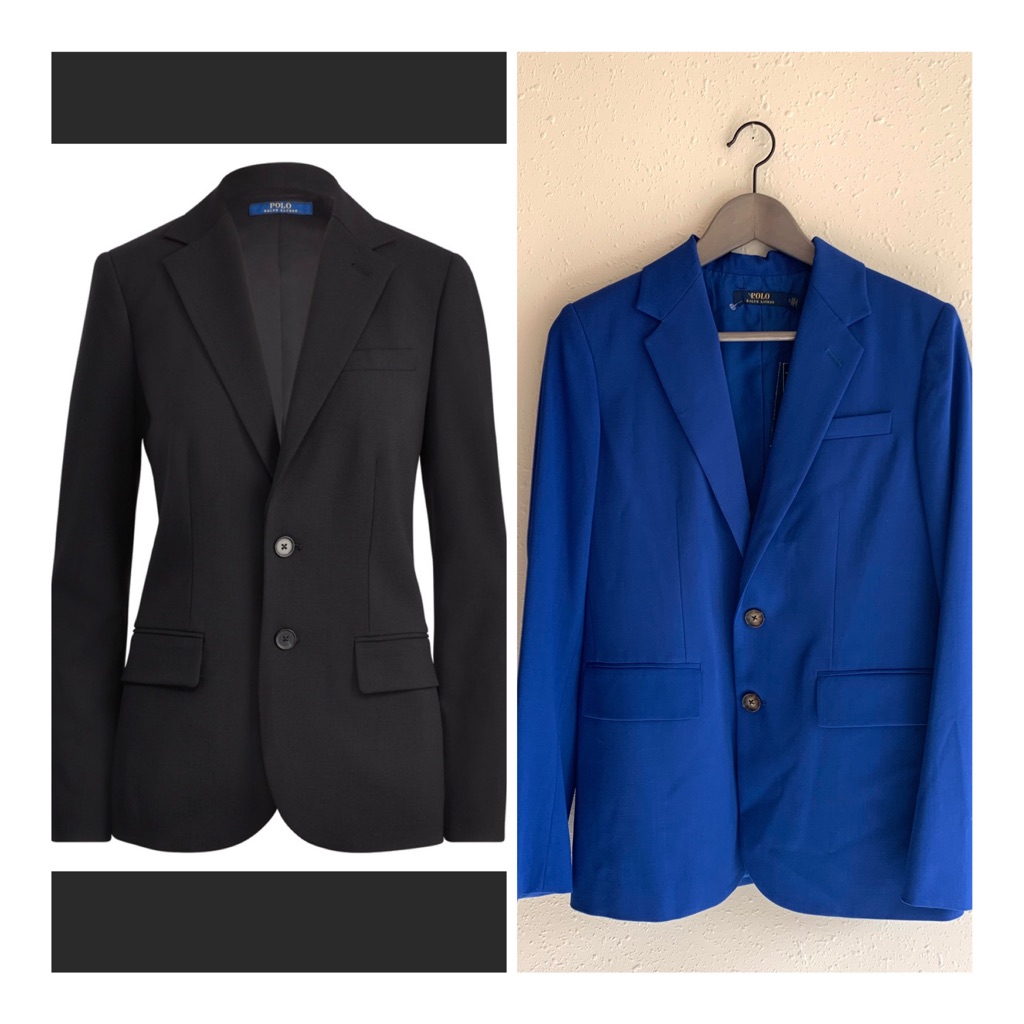 Polo Ralph Lauren Wool Royal Blue Women’s Blazer Size 0 Nwt